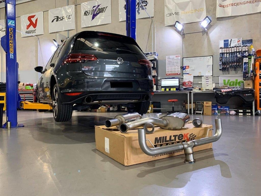 Milltek Catback uitlaatsysteem - Volkswagen Golf 7 GTI 13-16, Ophalen of Verzenden