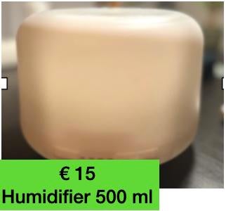 Luchtbevochtiger 500ml - Nieuwstaat, Witgoed en Apparatuur, Luchtbehandelingsapparatuur, Zo goed als nieuw, Luchtbevochtiger, Ophalen of Verzenden