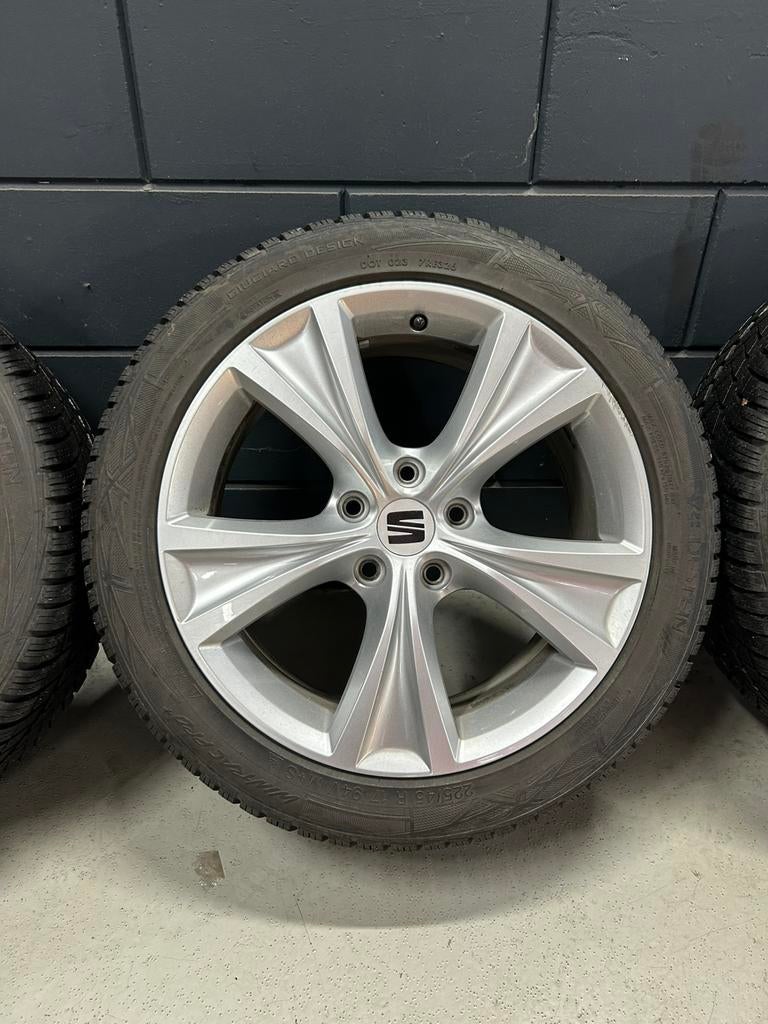 Winterwielen set seat orgineel 17 inch, Ophalen, Gebruikt, Banden en Velgen, 17 inch