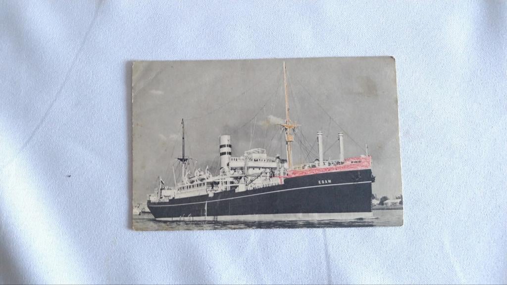 Ansichtkaart Edam cruiseschip Holland Amerika Lijn HAL, Verzamelen, Ophalen of Verzenden, Zo goed als nieuw, Kaart, Foto of Prent