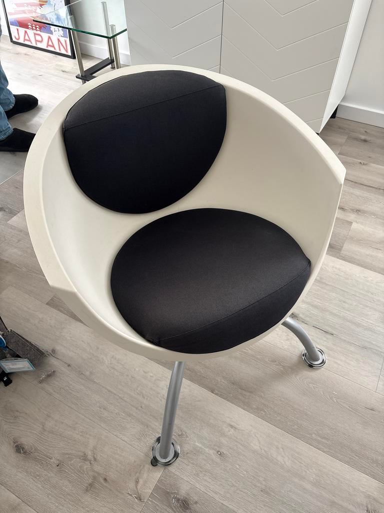 Vintage IKEA GUBBO Fauteuil, Huis en Inrichting, Stoelen, Gebruikt, Eén, Kunststof, Wit, Ophalen of Verzenden