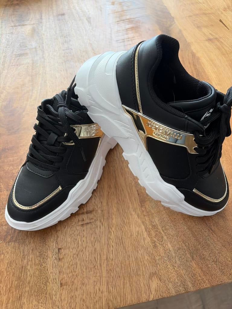 Just Cavalli Sneakers Maat 37 - Zo goed als nieuw!, Ophalen of Verzenden, Zo goed als nieuw, Zwart, Sneakers of Gympen