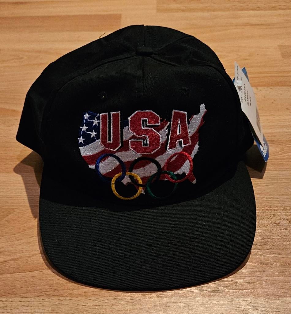 Vintage Embroided logo U.S.A. Olympic Baseball Cap with Tags, Ophalen of Verzenden, Zo goed als nieuw