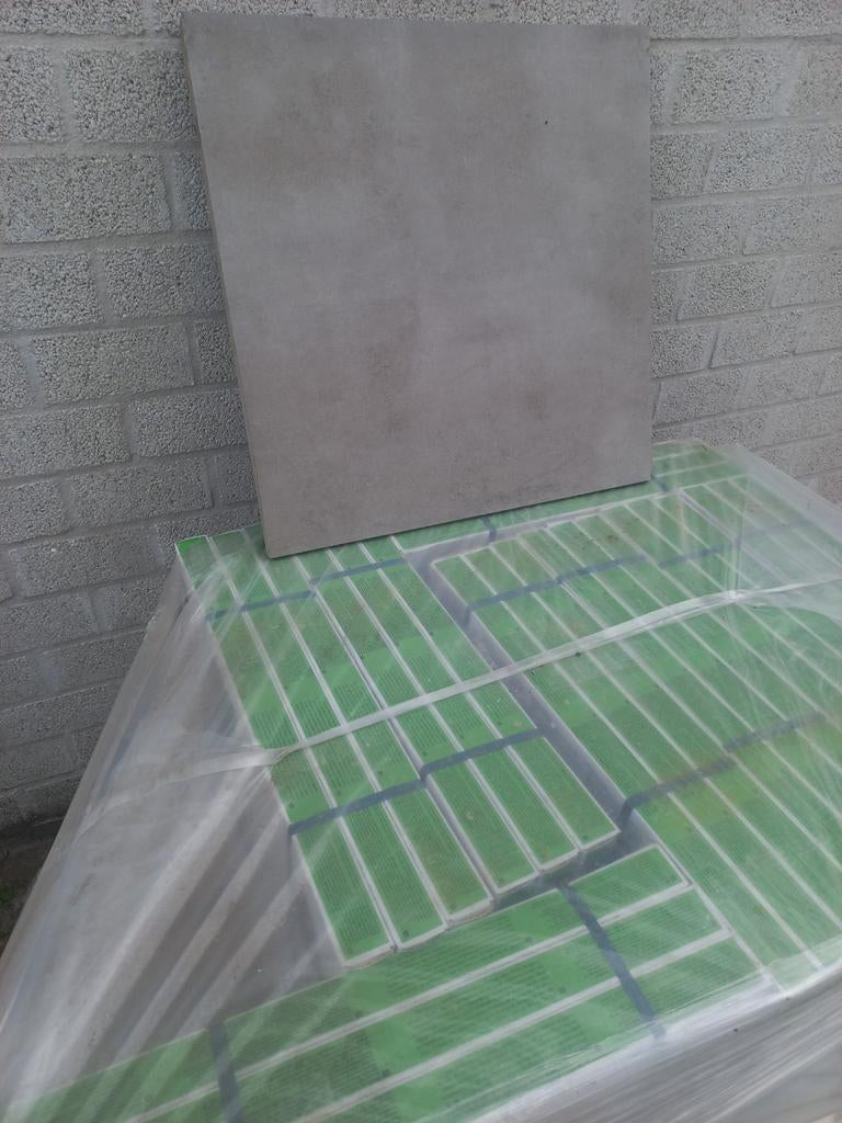 TERRASTEGEL II 60X60X2CM II  II €22,50 PM2 OP=OP, Doe-het-zelf en Verbouw, Tegels, Ophalen, 60 cm of meer, Nieuw, 10 m² of meer