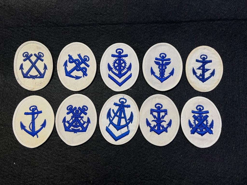 Kriegsmarine mou patches, Verzamelen, Ophalen of Verzenden, Marine, Duitsland, Embleem of Badge