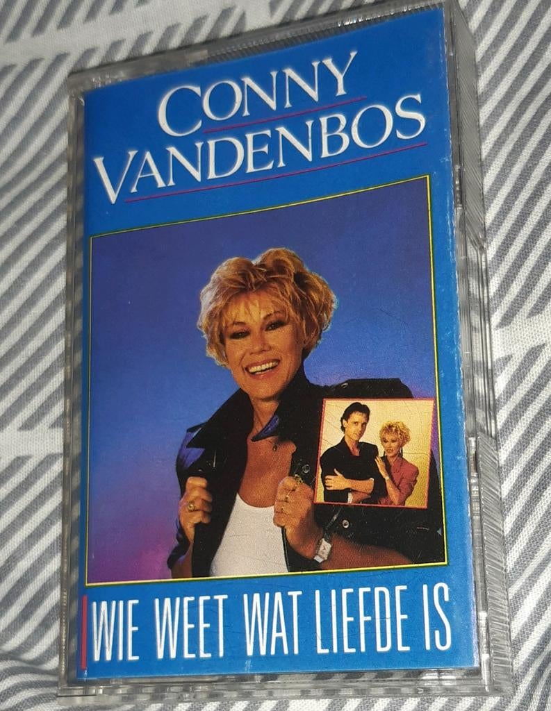Conny van den bos cassetteband wie weet wat liefde is disky, Cd's en Dvd's, Cassettebandjes, Ophalen of Verzenden, Gebruikt, Nederlandstalig