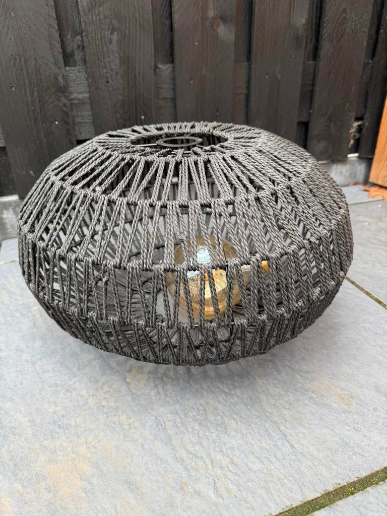 Plafondlamp/hanglamp zwart inclusief lichtbron, Huis en Inrichting, Lampen | Hanglampen, Ophalen, Zo goed als nieuw, Minder dan 50 cm