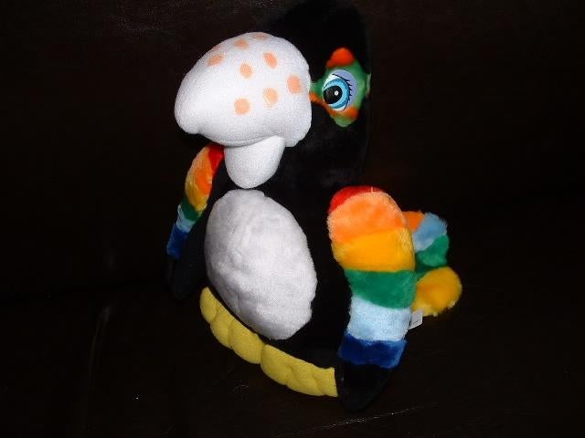 MOOIE VOGEL PINARA VELOURS ZWART/WIT MET FEL EN BONT GEKLEUR, Ophalen of Verzenden, Nieuw, Overige typen