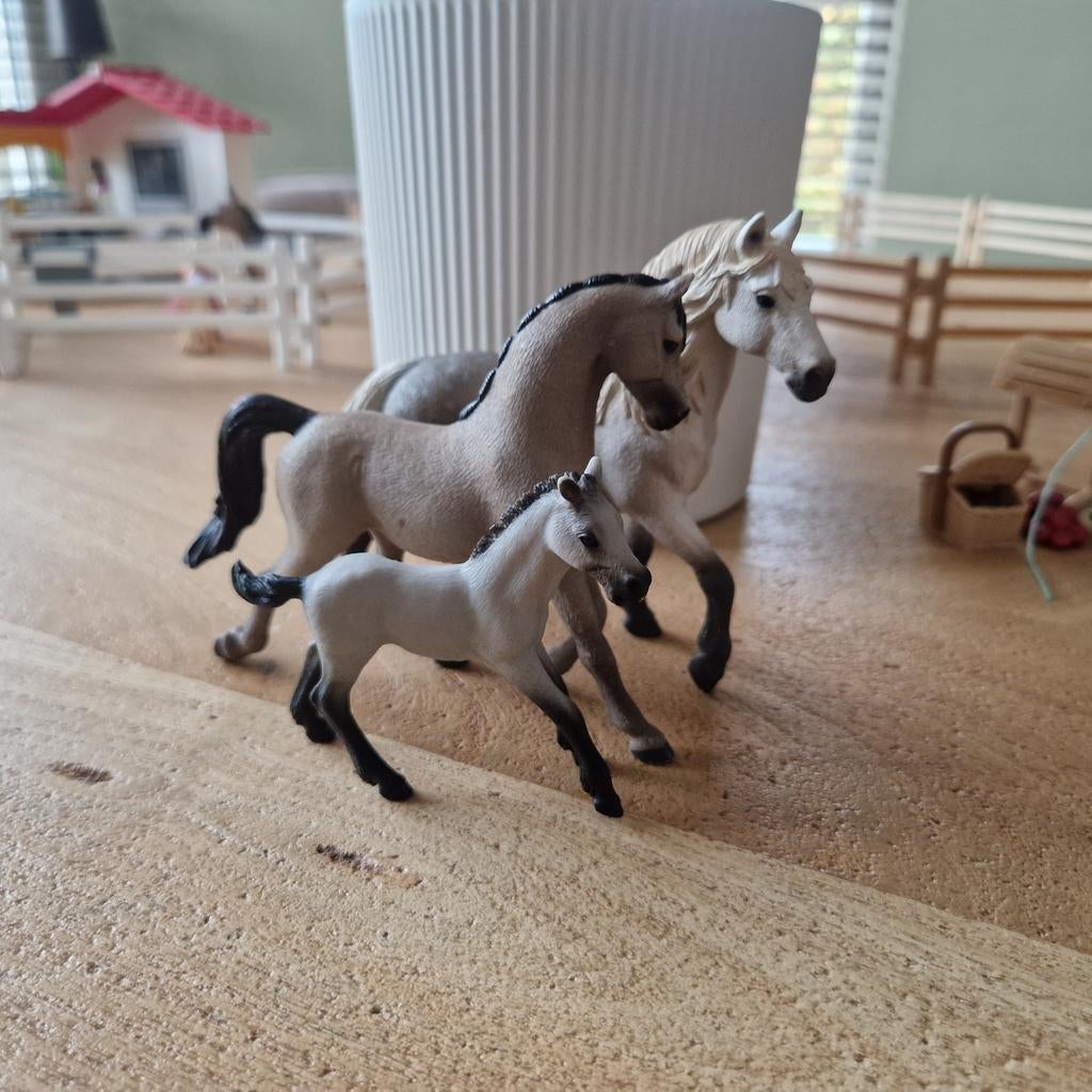 3 schleich paarden, Verzamelen, Ophalen, Gebruikt, Paard, Beeldje of Figuurtje