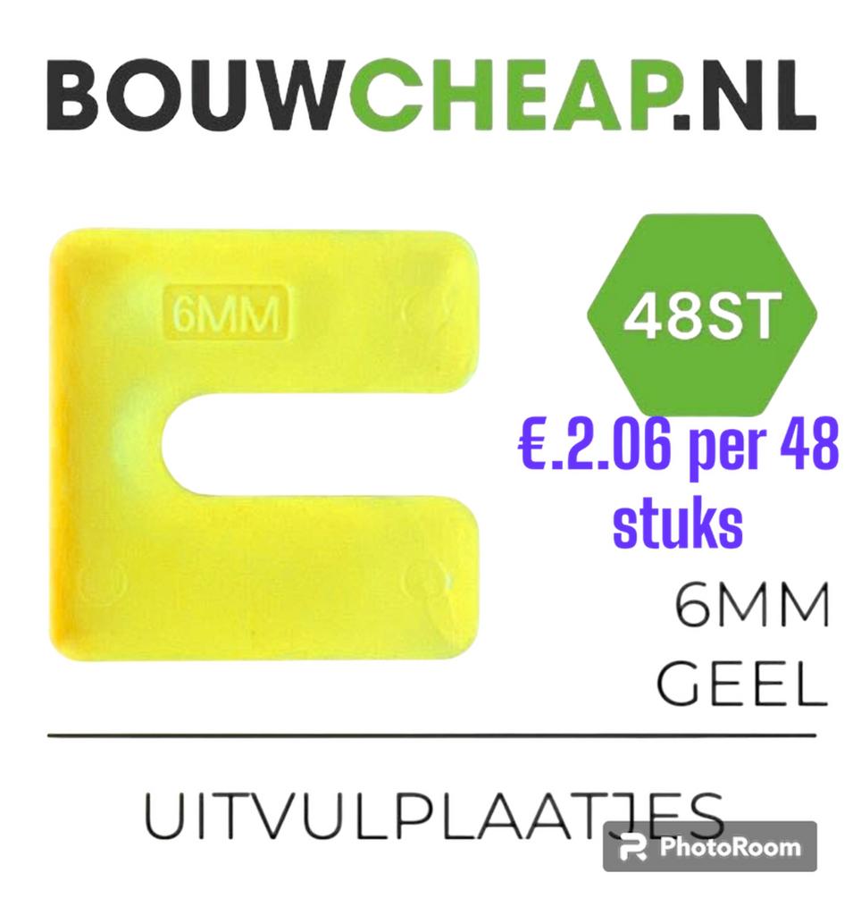 Uitvulplaatjes 1-2-3-4-5-6-7-10-12mm navulverpakking A48 st.
