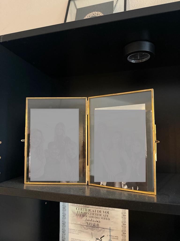Zara home gouden fotolijstje, Ophalen