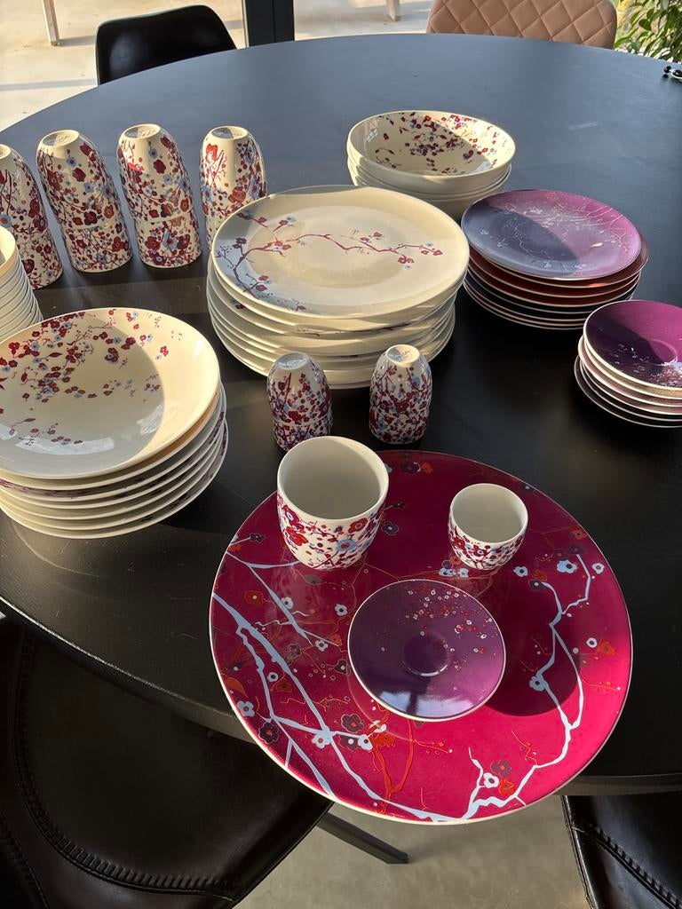Mooie Mikasa Kaori Servies Collectie, Huis en Inrichting, Keuken | Servies, Ophalen, Gebruikt, Overige stijlen, Porselein