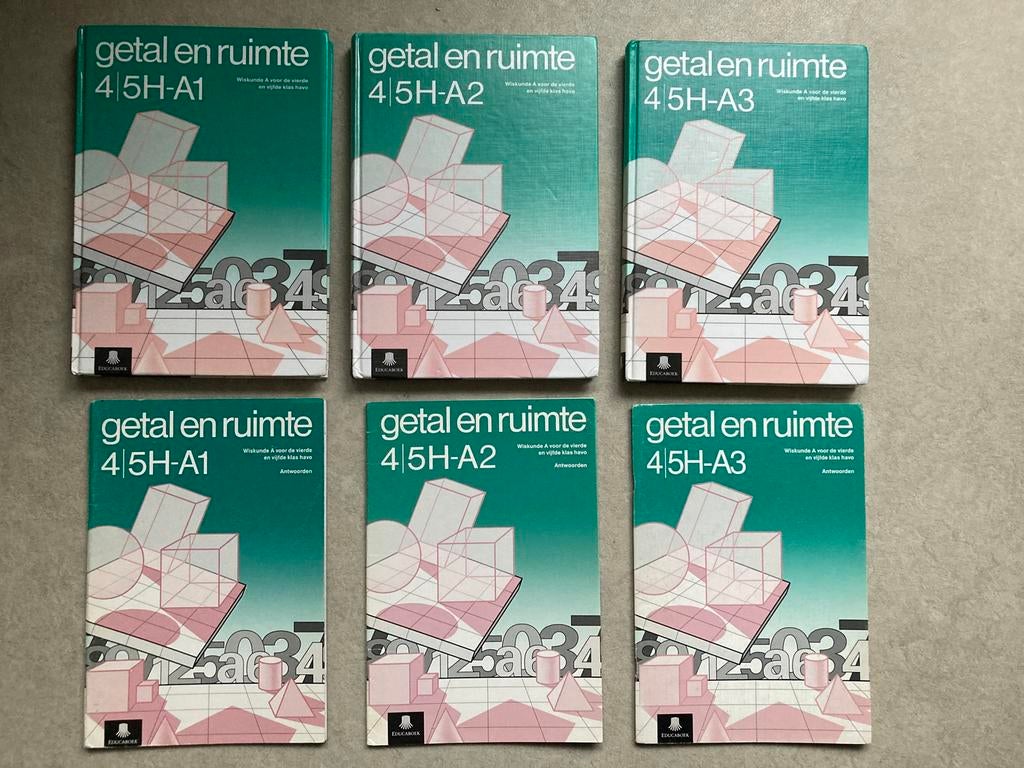 Getal en ruimte 4/5H-A1 + A2 + A3 leer- en antwoordenb. HAVO, Boeken, Schoolboeken, Gelezen, Wiskunde A, HAVO, Ophalen of Verzenden