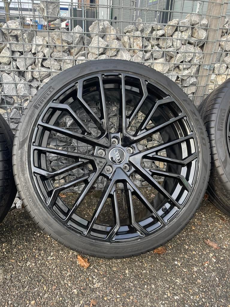 21 inch Audi A6 C8 velgen 5x112 + Pirelli AO A7 Q3 SQ3 Q5, 255 mm, Banden en Velgen, Nieuw, Personenwagen