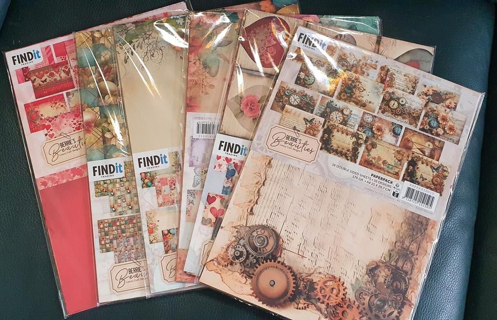 6 A4-formaat paperpacks, Berries and Beauties, Ophalen of Verzenden, Nieuw