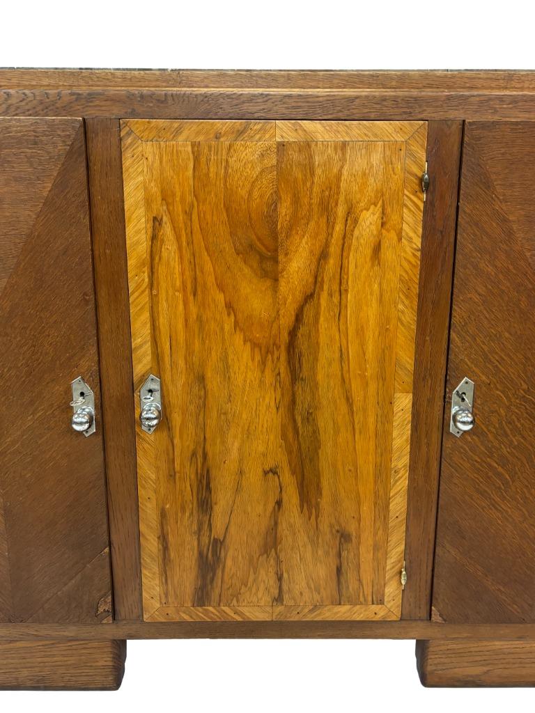 Art Deco dressoir kast jaren 30 met marmeren blad design, Ophalen, Art Deco, Art Deco, Art Deco