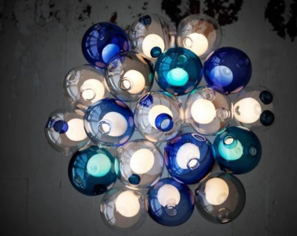 Bocci 28.19 hanglamp, Design, Ophalen of Verzenden, 75 cm of meer, Glas