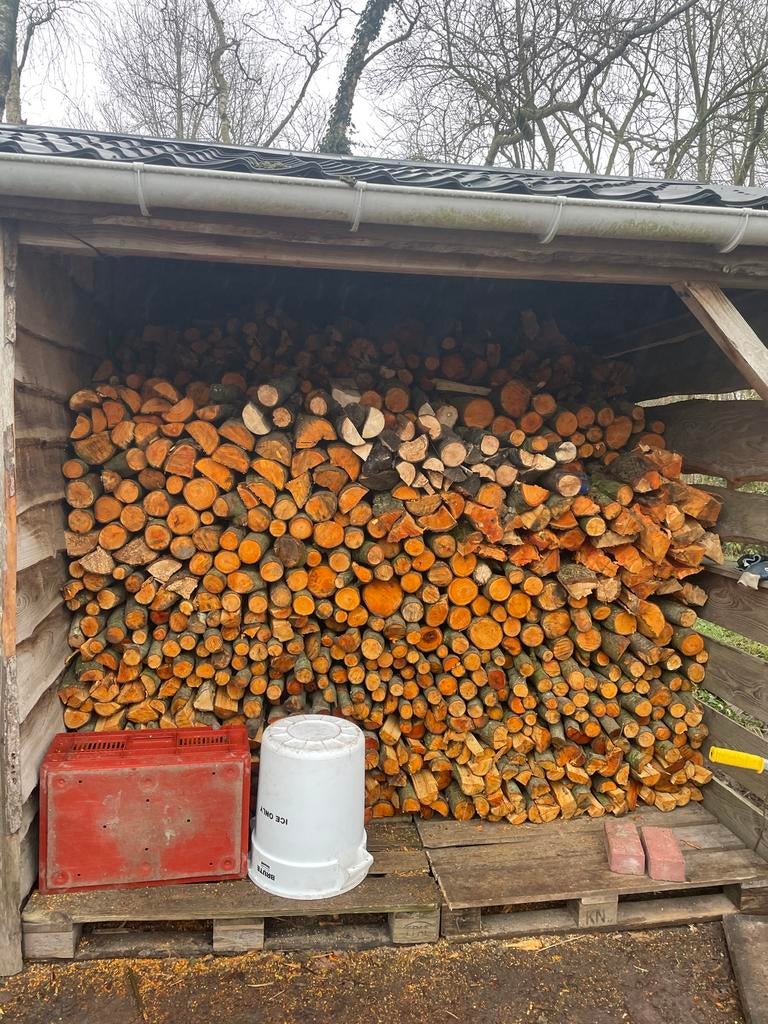 Mix Haardhout - Els, Berk, Es -, 6 m³ of meer, Ophalen of Verzenden, Overige houtsoorten, Blokken