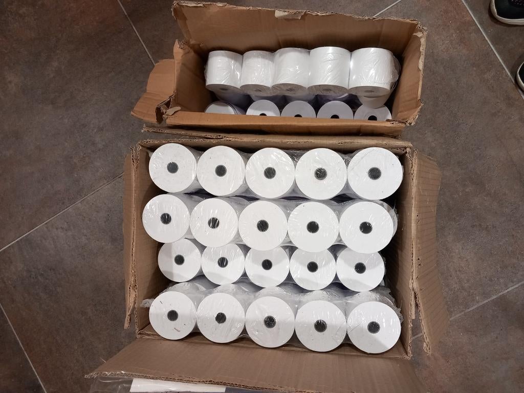 Kassarollen 57mm - Doos met 140 rollen, Ophalen of Verzenden