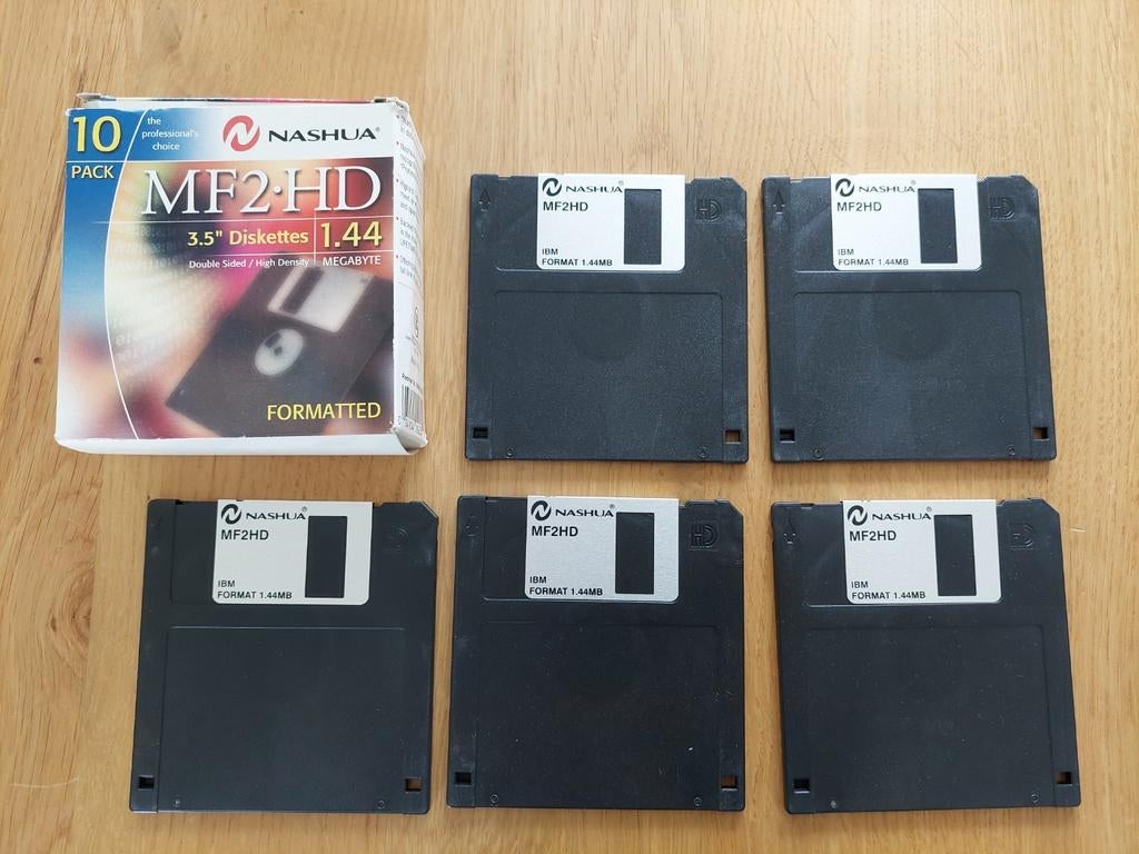 5 diskettes Nashua, Computers en Software, Vintage Computers, Ophalen of Verzenden