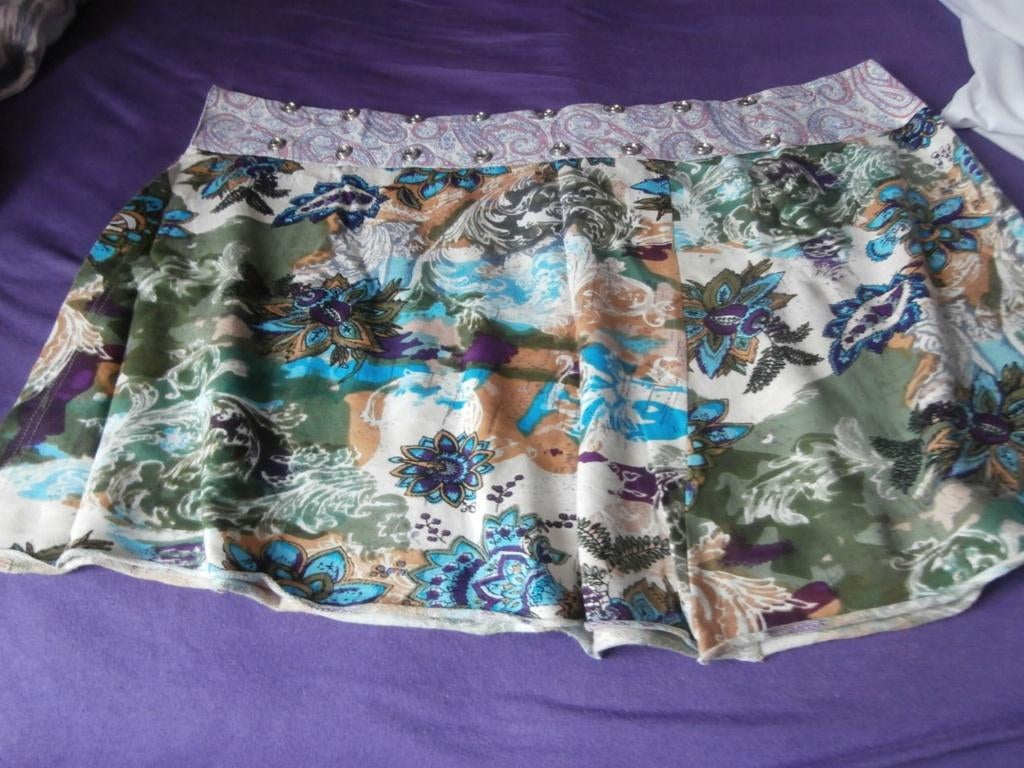 rok div kleuren korte wikkelrok van Zandamsterdam maat 3, Kleding | Dames, Rokken, Maat 38/40 (M), Overige kleuren, Ophalen of Verzenden