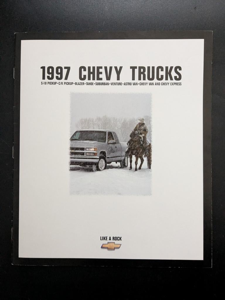 Brochure 1997 CHEVY Trucks (USA), Ophalen of Verzenden, Zo goed als nieuw, Overige merken