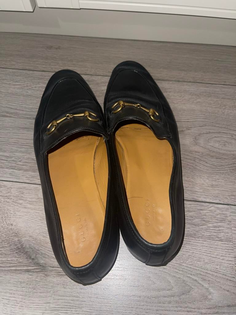 Gucci Loafers - Maat 40 - Zwart, Ophalen of Verzenden, Gedragen, Zwart, Loafers