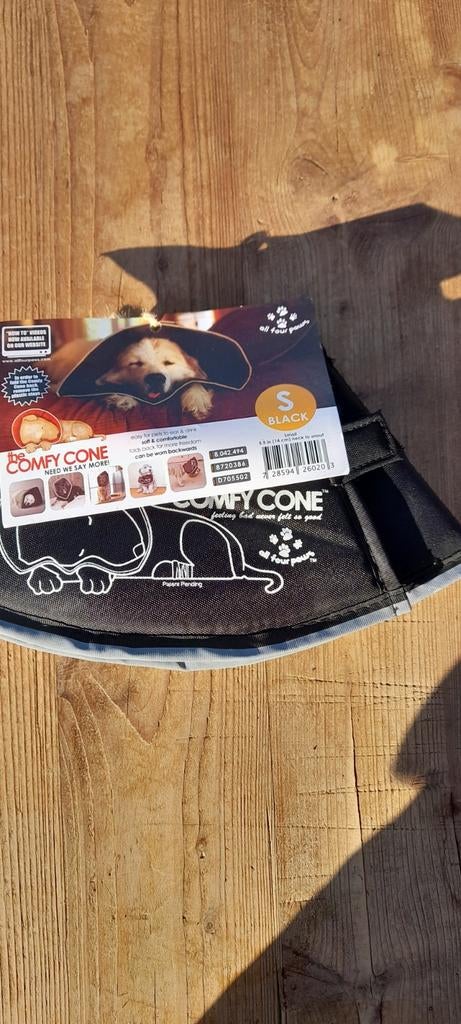 Comfy Cone zwart S halskraag hond, Dieren en Toebehoren, Ophalen of Verzenden, Nieuw