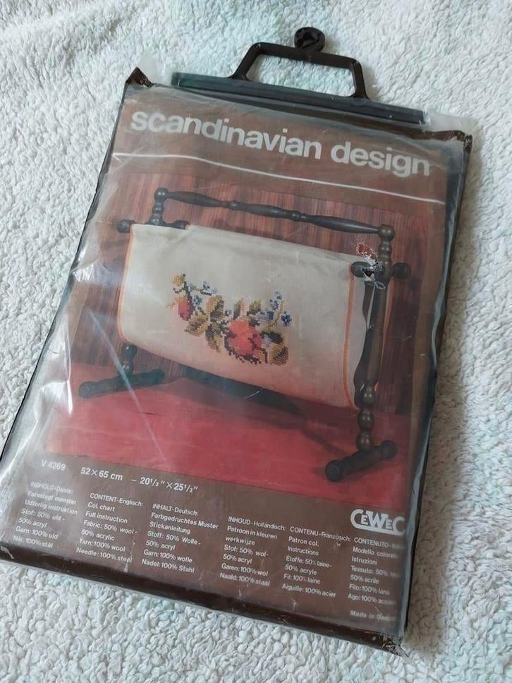 CeWeC Scandinavian Design borduurpakket vintage, Verzenden, Nieuw, Handborduren, Borduurpakket