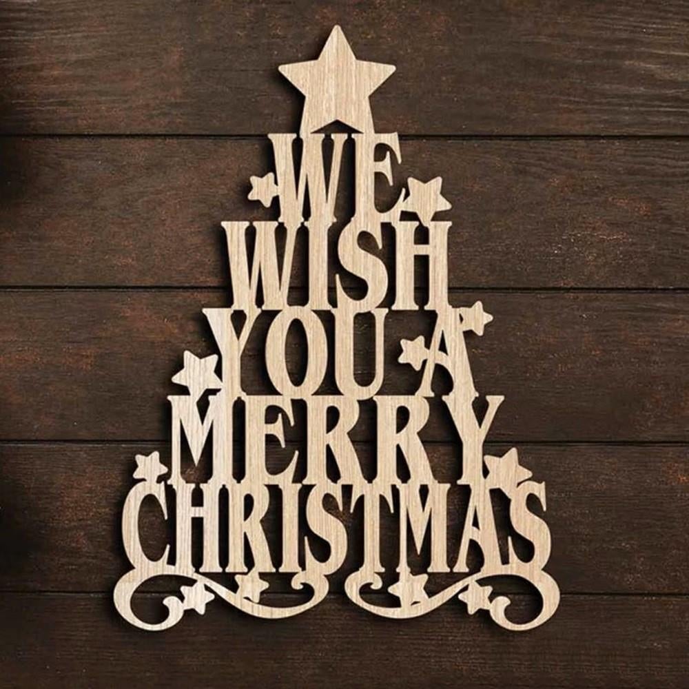 snijmal Kerstboom We Wish You a Merry Christmas NIEUW, Hobby en Vrije tijd, Kaarten | Zelf maken, Ophalen of Verzenden, Nieuw
