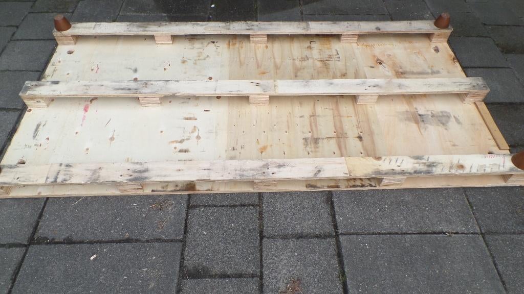 Bedbodem, PALLETDISIGN, 235 x 130 cm-(#8780), Huis en Inrichting, Slaapkamer | Matrassen en Bedbodems, Ophalen, Tweepersoons, Zo goed als nieuw