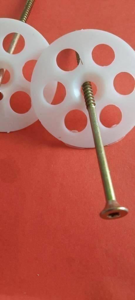 WIT Drukverdeelplaten + Torx schroeven 6X200 mm PIR binnen, Doe-het-zelf en Verbouw, IJzerwaren en Bevestigingsmiddelen, 50 tot 100 mm