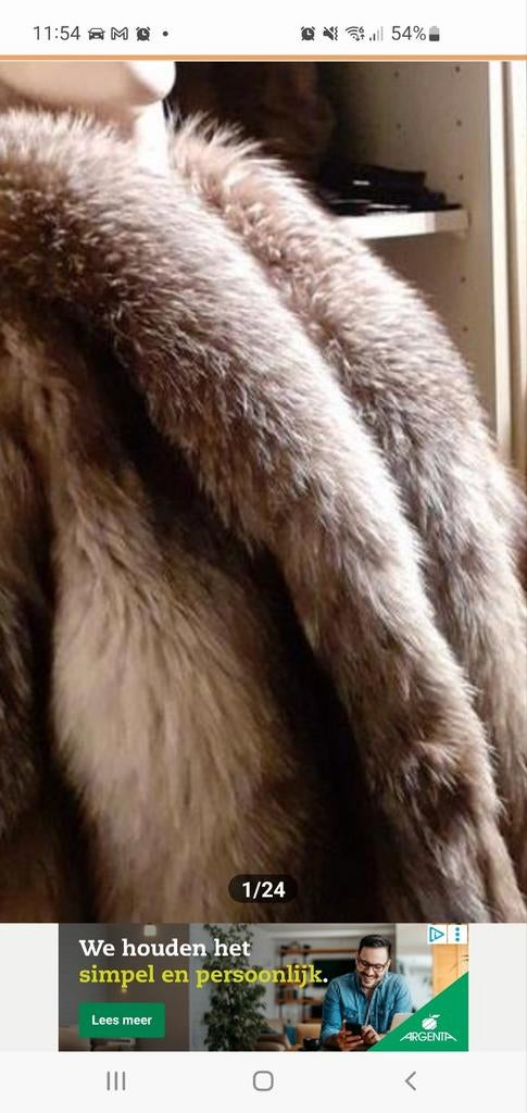 Bontjas, Kleding | Dames, Jassen | Winter, Ophalen of Verzenden, Zo goed als nieuw, Maat 46/48 (XL) of groter, Bruin