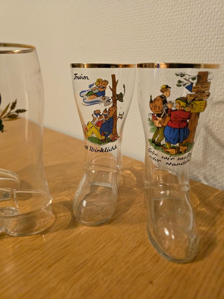 Bierglazen  laars, Verzamelen, Ophalen of Verzenden, Zo goed als nieuw, Bierglas