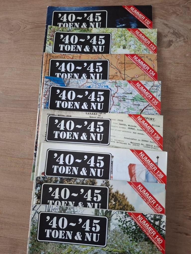8 tijdschriften '40-'45 toen en nu., Boeken, Oorlog en Militair, Ophalen of Verzenden, Tweede Wereldoorlog, Gelezen