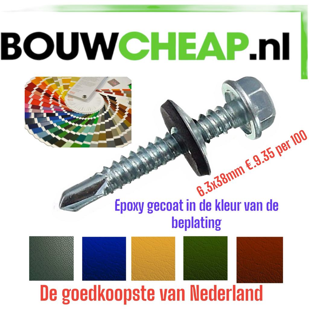 Gevelplaatschroeven lengtes vanaf 25mm t/m200mm, Ophalen of Verzenden