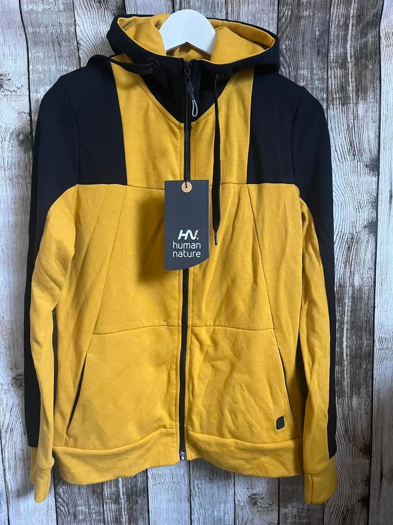 Nieuw mooi sweatvest hoodie van Human Nature (Maat M), Verzenden, Nieuw, Maat 38/40 (M), Geel
