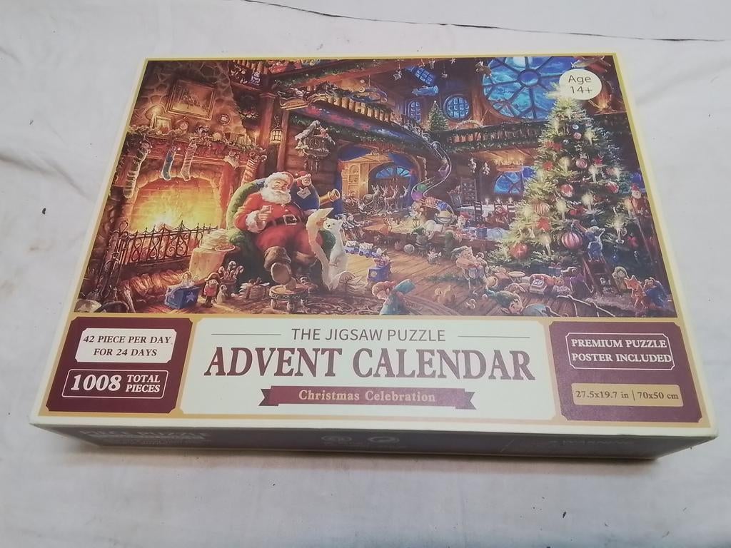 Advent kalender kerst puzzel, Ophalen of Verzenden, 500 t/m 1500 stukjes, Zo goed als nieuw