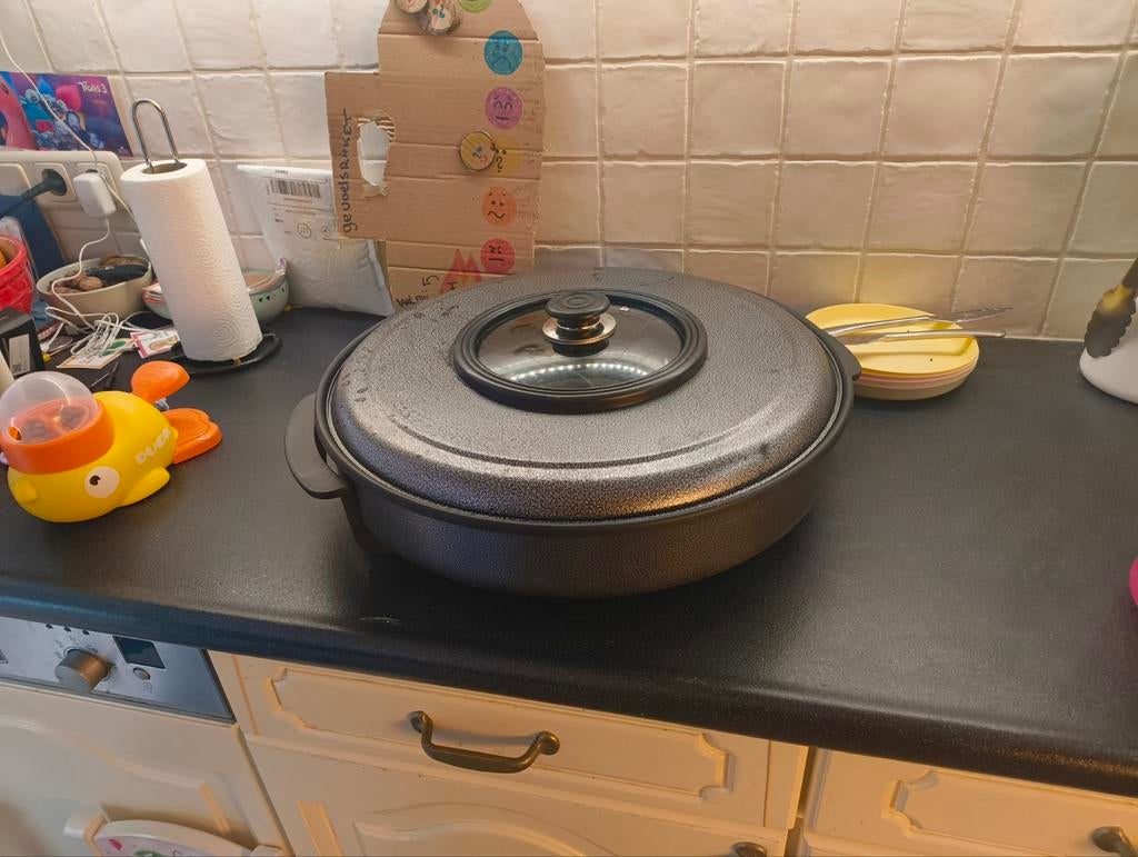 Pizzapan, Huis en Inrichting, Keuken | Potten en Pannen, Ophalen of Verzenden, Zo goed als nieuw, Overige materialen