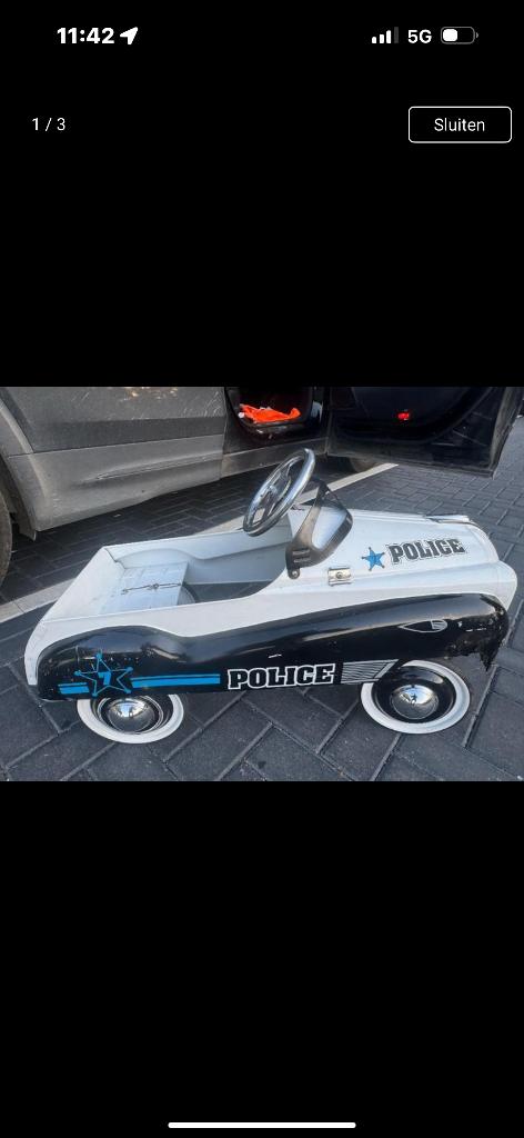 politie amerikaanse trapauto, Antiek en Kunst, Antiek | Speelgoed, Ophalen of Verzenden