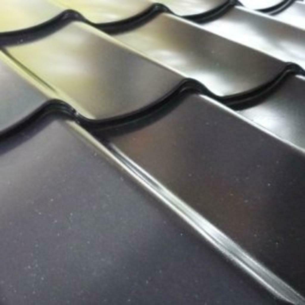 Dakpanplaat 0,4mm metaal met plastisol toplaag zwart, Zwart, Nieuw, 15 m² of meer, Metaal