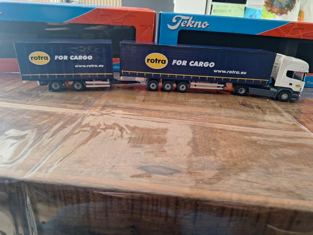 Tekno Scania Topline LZV Rotra Doesburg in originele doos, Ophalen of Verzenden, Zo goed als nieuw, Bus of Vrachtwagen, Overige merken