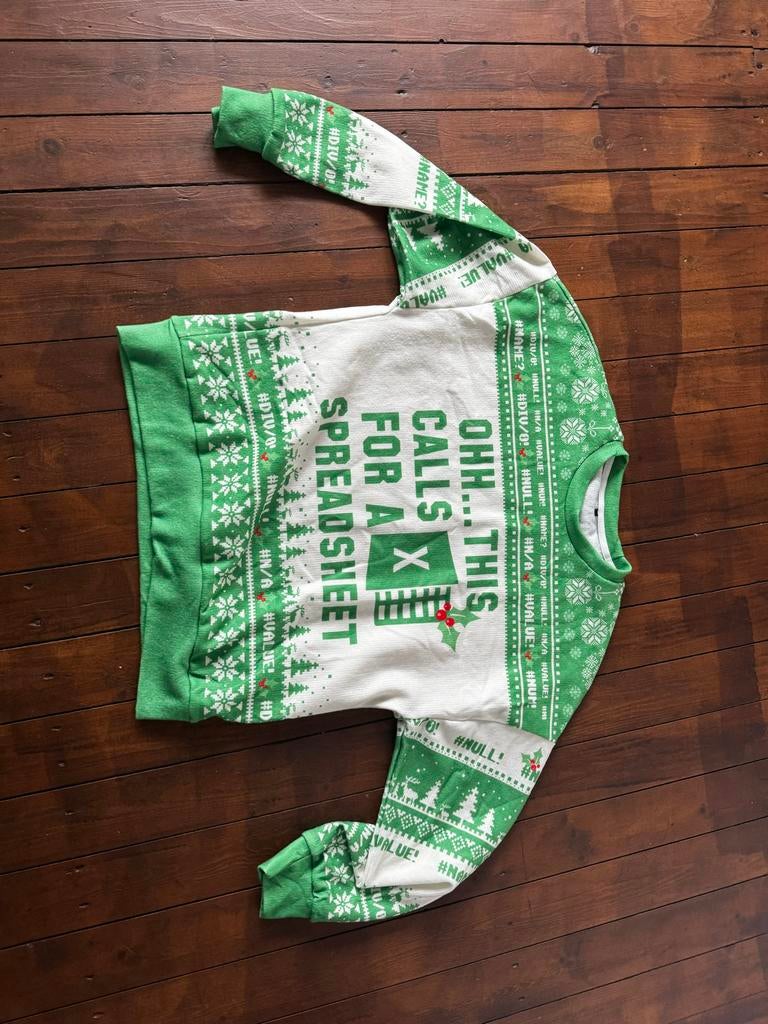 Foute Excel Kersttrui - Geeks Outfit - Nieuw!, Maat 38/40 (M), Kerstmis of Sinterklaas, Nieuw, Ophalen of Verzenden