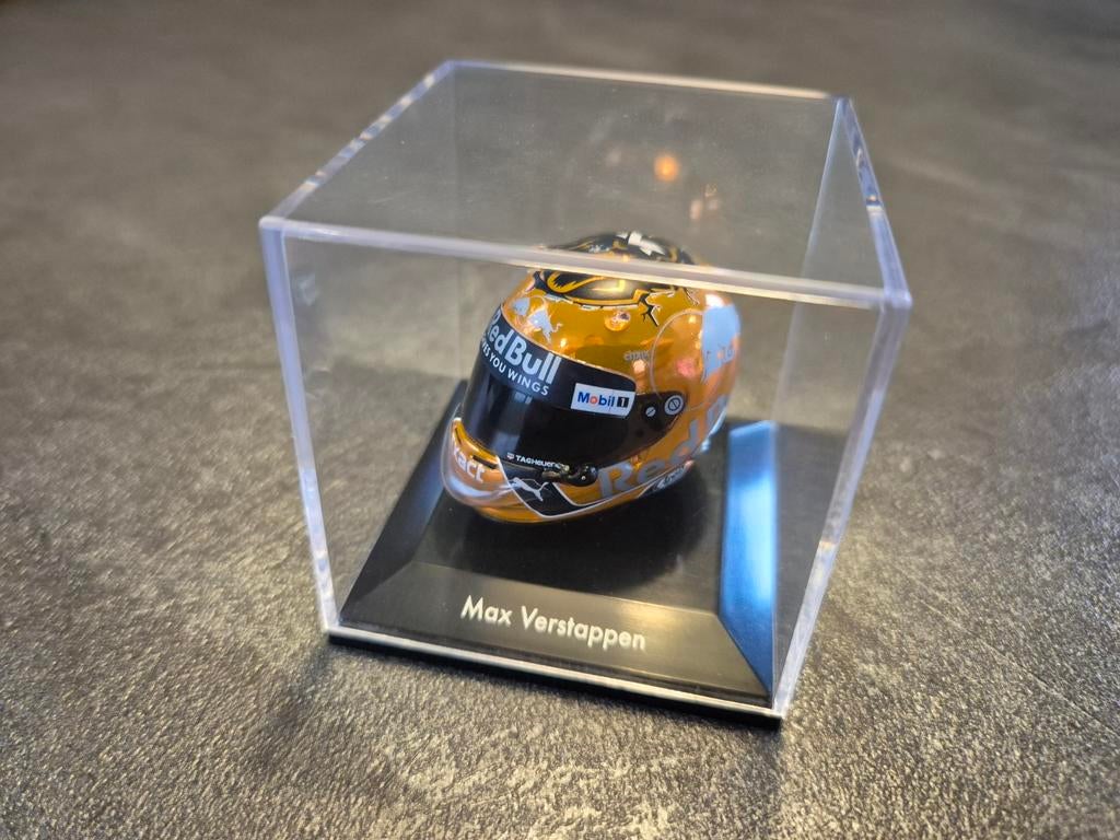 Max Verstappen helm 1:8 F1 België 2017 - gelimiteerde oplage, Ophalen of Verzenden, Zo goed als nieuw, Formule 1
