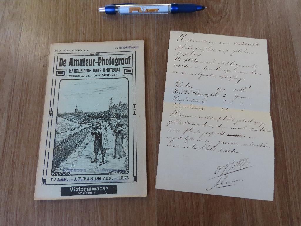 J.F.v.d. Ven: De Amateur-Photograaf, 1922 fotografie 4e druk, Verzenden