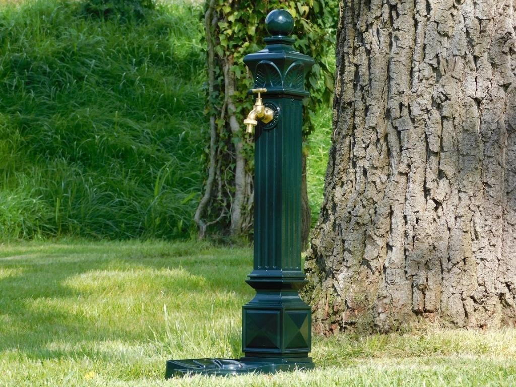 Staande Waterkraan - Groen - Alu - Messing Kraan, Tuin en Terras, Ophalen of Verzenden, Nieuw, Aluminium, Fontein