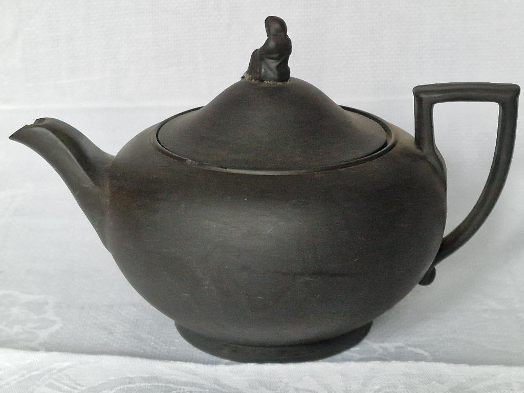 Zwart Wedgwood Theepot, Ophalen of Verzenden