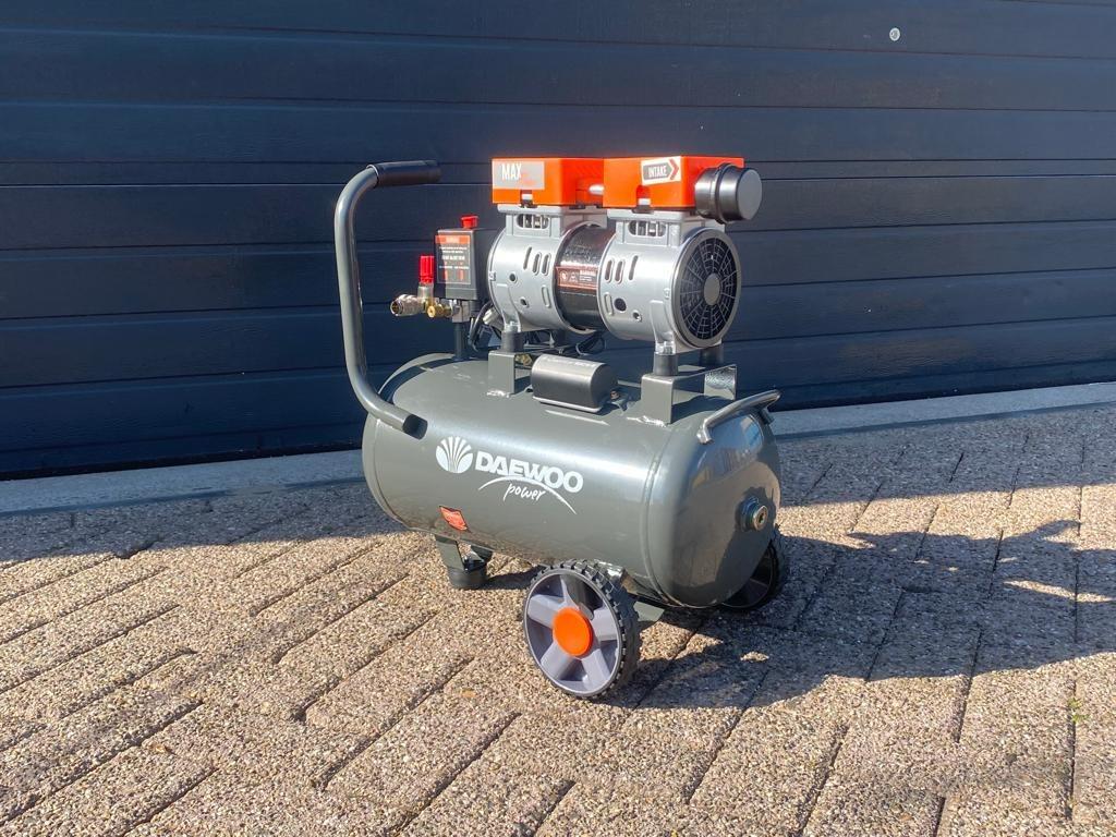 Luchtcompressor 24L | Daewoo | NIEUW leverbaar!, Nieuw, Minder dan 200 liter/min, Minder dan 6 bar, Minder dan 25 liter