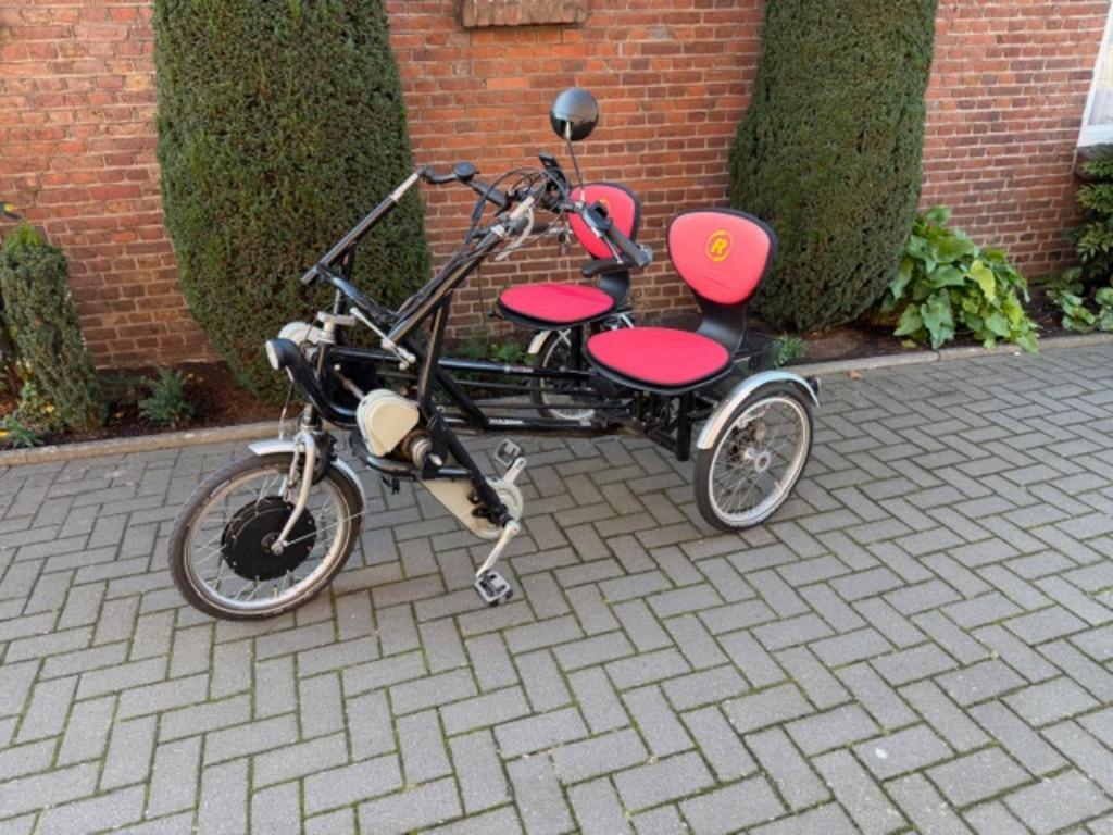 Van Raam Fun2Go Duofiets - Elektr. Ondersteuning, Fietsen en Brommers, Fietsen | Driewielfietsen, Ophalen of Verzenden, Zo goed als nieuw
