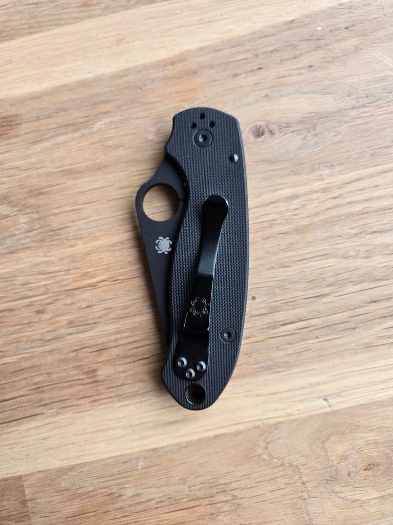 Spyderco Para 3 Black - Weinig Gebruikt, Ophalen of Verzenden, Zo goed als nieuw